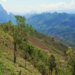 On the road around Vang Vieng