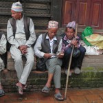 Nepali men in Bhaktapur